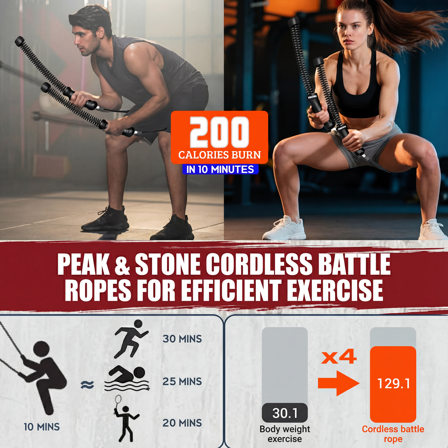 Tactical Spring Battle Ropes